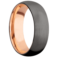 Tantalum Noir + Satin Finish + 14K Rose Gold
