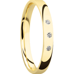 14K Yellow Gold + Polish Finish