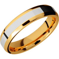 22K Yellow Gold + Polish , Polish Finish