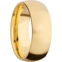 14K Yellow Gold + Satin Finish