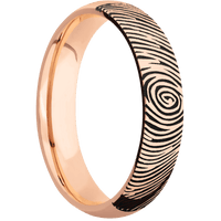 14K Rose Gold + Polish Finish