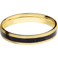 14K Yellow Gold + Satin Finish