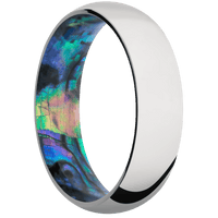 Cobalt Chrome + Polish Finish + Abalone