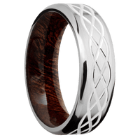 Cobalt Chrome + Bead , Polish Finish + Sapele