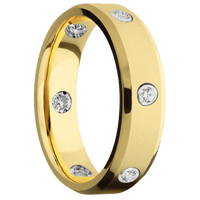 14K Yellow Gold + Anglesatin , Polish Finish