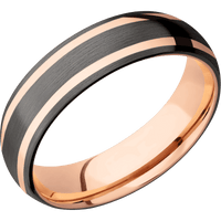 Tantalum Noir + Satin Finish + 10K Rose Gold