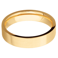 14K Yellow Gold + Satin Finish