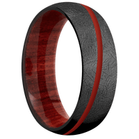 Zirconium + Distressed Finish + Red Heart