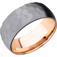 Tantalum + Rockpolish Finish + 14K Rose Gold