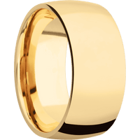 18K Yellow Gold + Polish Finish