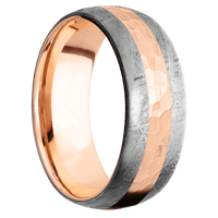 Meteorite + None Finish + 18K Rose Gold