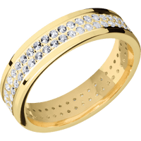 18K Yellow Gold + Polish Finish