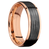 14K Rose Gold + Polish , Polish Finish