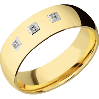 18K Yellow Gold + Polish Finish