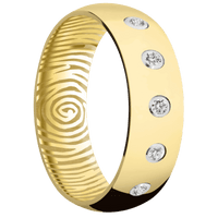 14K Yellow Gold + Polish Finish