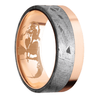 14K Rose Gold + Bead Finish