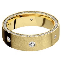 10K Yellow Gold + Sand Finish