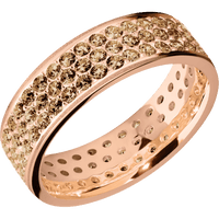 14K Rose Gold + Sand Finish