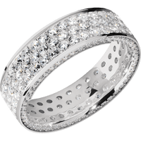 14K White Gold + Polish Finish