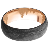 Forged Carbon Fiber + None Finish + 18K Rose Gold