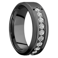 Zirconium + Polish , Satin Finish