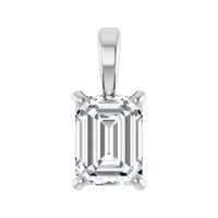 14K White Gold 1/2 CT Natural Diamond Pendant