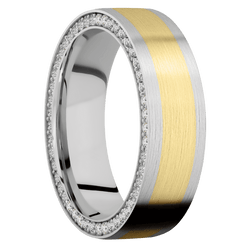 14K White Gold + Satin Finish
