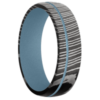 Damascus + Acid Finish + Polar Blue