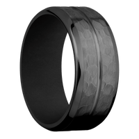 Zirconium + Polish , Hammer Finish + Black