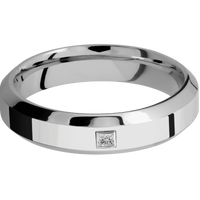 14K White Gold + Polish , Polish Finish