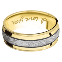 14K Yellow Gold + Polish Finish