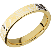 14K Yellow Gold + Polish Finish