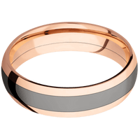 14K Rose Gold + Polish Finish