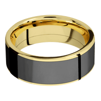14K Yellow Gold + Polish Finish
