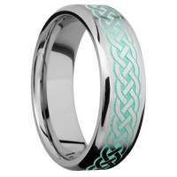14K White Gold + Satin , Polish Finish