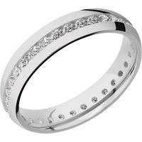 14K White Gold + Polish Finish