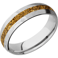 10K White Gold + Hammer Finish