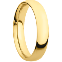 14K Yellow Gold + Polish Finish