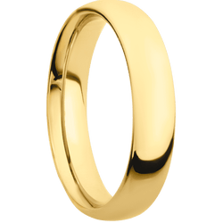 14K Yellow Gold + Polish Finish