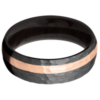 Zirconium + Hammer , Hammer Finish + Madagascar Rose Wood