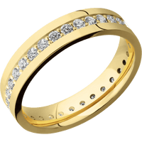 14K Yellow Gold + Polish Finish