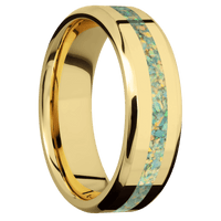 18K Yellow Gold + Polish , Polish Finish