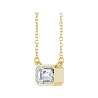 14K Yellow Gold 1 1/8 CT Lab-Grown Diamond 18" Necklace