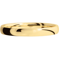 14K Yellow Gold + Polish Finish