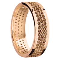 14K Rose Gold + Polish Finish