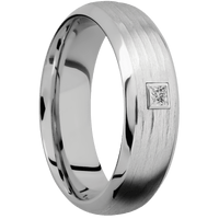 10K White Gold + Treebarkh , Polish Finish