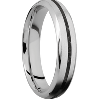10K White Gold + Bead , Polish Finish