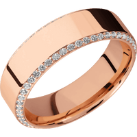 10K Rose Gold + Polish , Polish Finish
