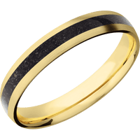 14K Yellow Gold + Satin Finish