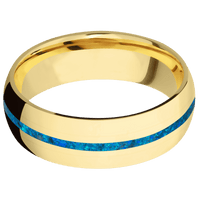 14K Yellow Gold + Polish Finish